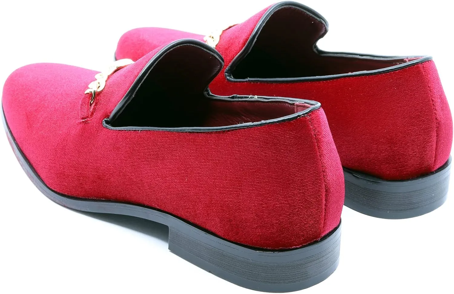 Men's Vintage Velvet Designer Classic Smoking Dress Tuxedo Loafers Slip On Shoes SM-43