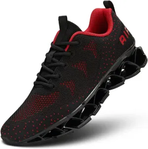 Mens Walking Shoes Blade Non Slip Fashion Sneakers Breathable Mesh Soft Sole Casual Athletic Running Sport Shoes