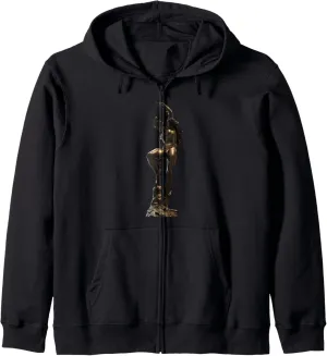 Mercury Fastening His Sandals Zip Hoodie