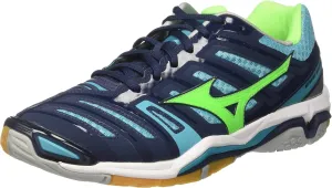 Mizuno Men's Wave Stealth 4 Mesh Athletic Court Sneakers Shoes Navy Size 12M