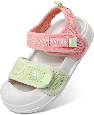 MK MATT KEELY Kids Sandals Boys Girls Summer Outdoor Non-slip Athletic Sandals Closed Toe Adjustable Sport Sandal Lightweight Beach Shower Shoes for Toddler/Little Kid