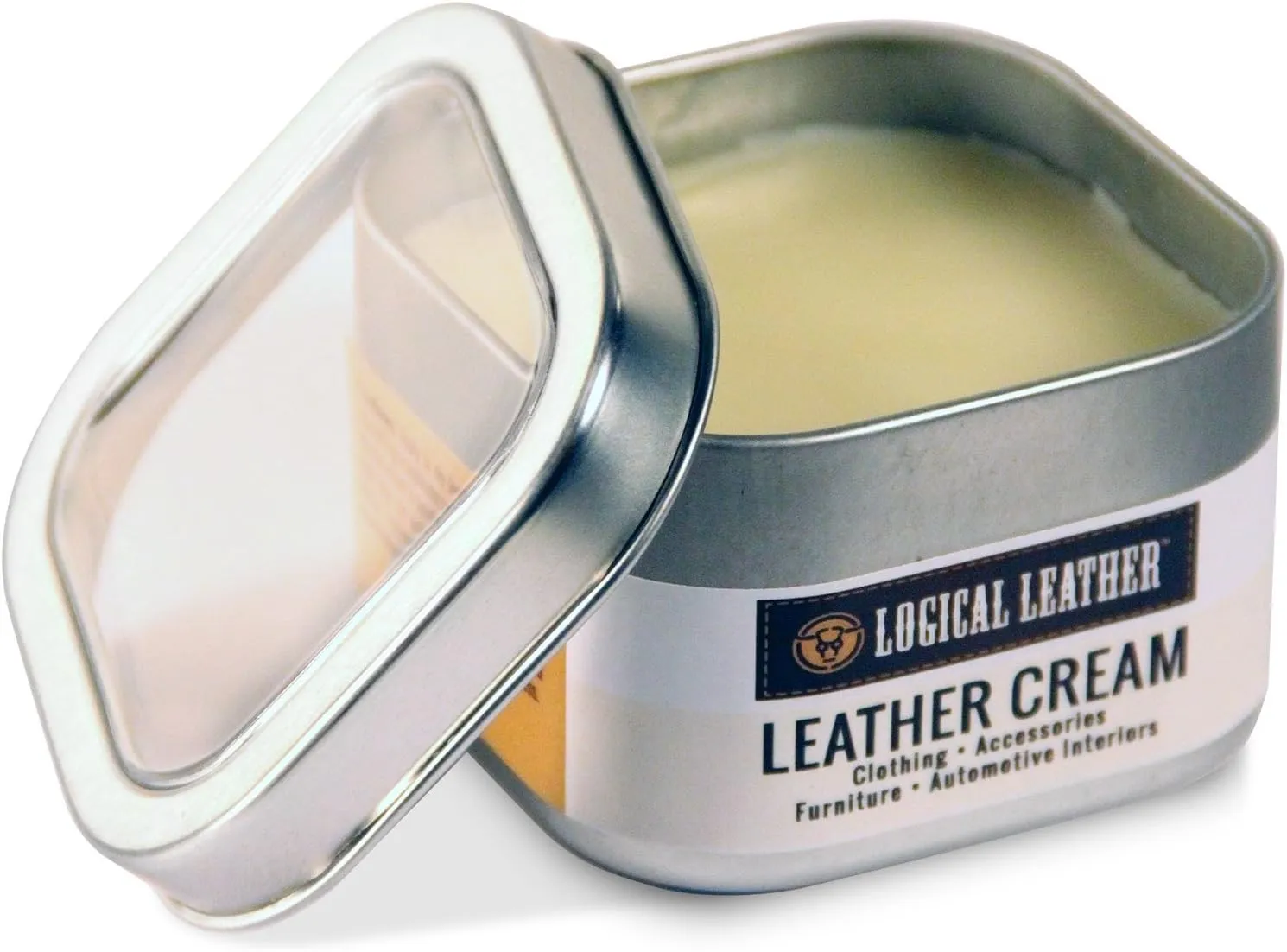 Natural Waterproofing Leather Cream for Boots, Sofa, Purses, Shoes, Furniture, Auto Upholstery - pH Balanced, Non-Toxic Gentle - 8 oz.