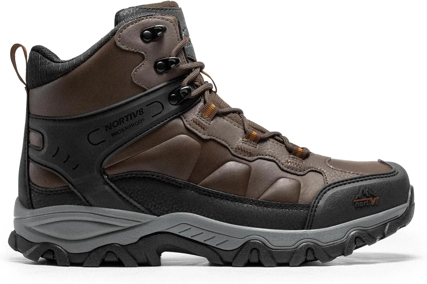 NORTIV 8 Men's Waterproof Hiking Boots Outdoor Mid Trekking Lightweight Mountaineering Shoes Paladin