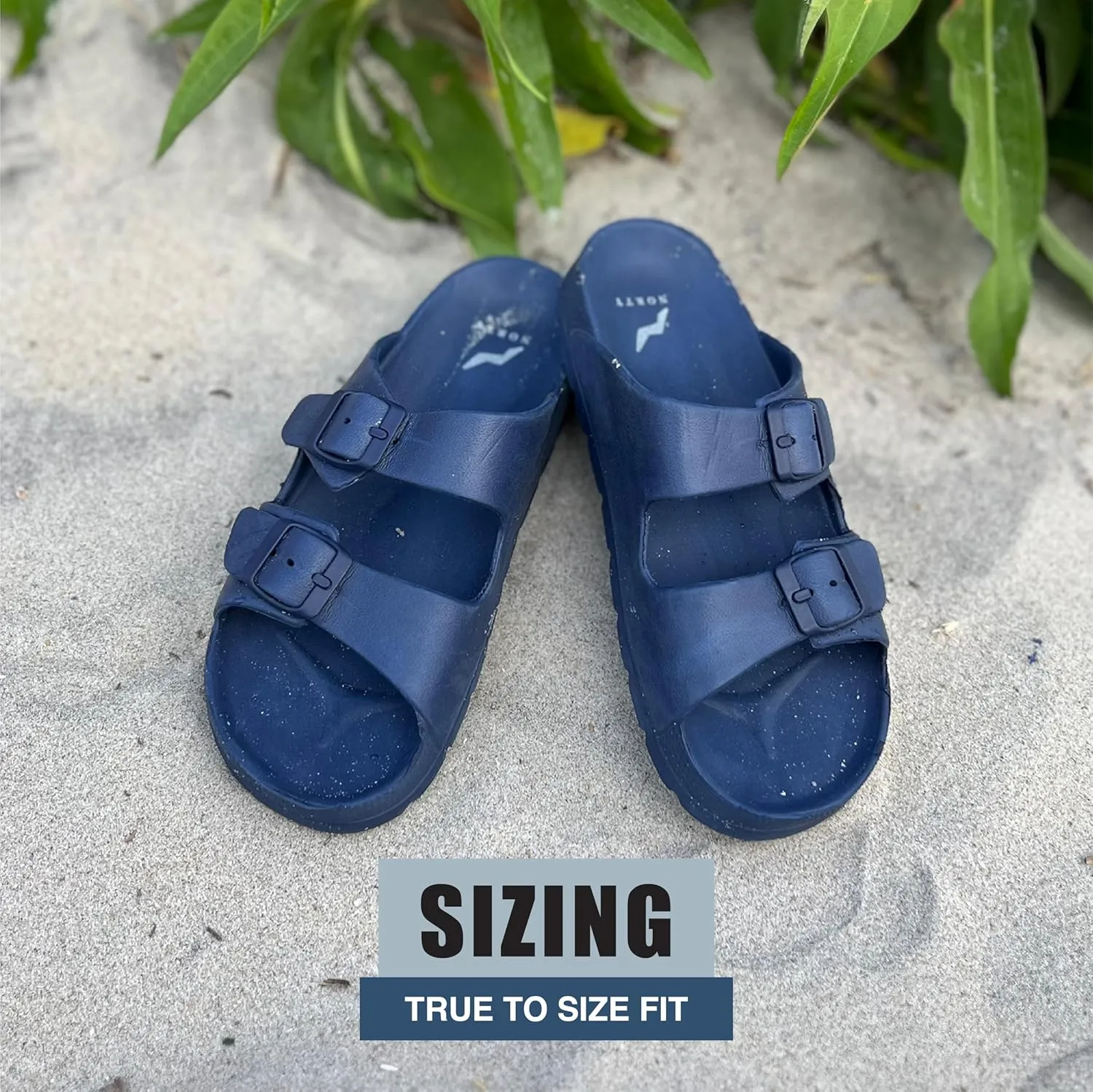 NORTY Toddler Sandals for Boys and Girls - Unisex Sandals for Kids - Toddler Summer Shoes With 2 Adjustable Buckle Straps