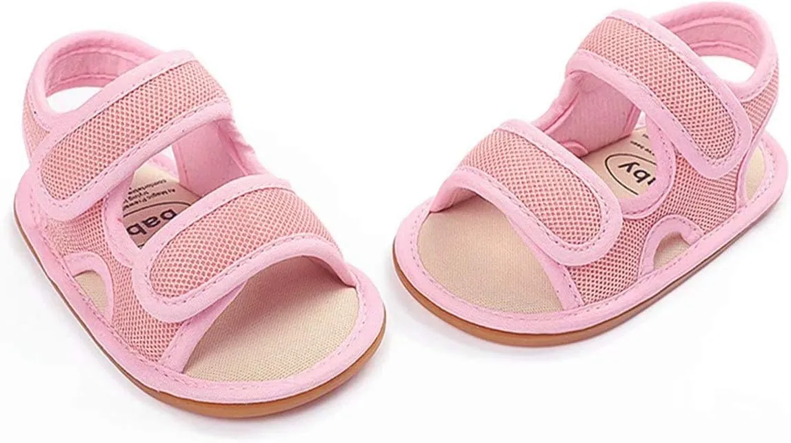 OAISNIT Baby Girls Boys Sandals Premium Breathable Anti-Slip Rubber Sole Infant Summer Outdoor Shoes Toddler First Walkers