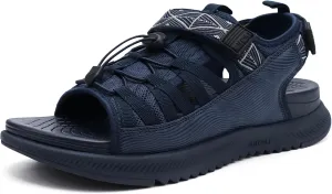 ONCAI Men Hiking Sandals, Arch Support Walking Sandals with Outdoor Orthotic Footbed for Plantar Fasciitis, Hombre Sandalias Recovery Sport Size 7-14