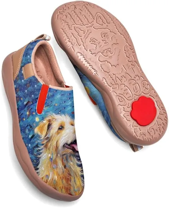 Onehorse Women's Slip-On Walking Casual Loafers Comfortable Painted Travel Shoes