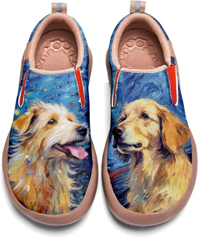 Onehorse Women's Slip-On Walking Casual Loafers Comfortable Painted Travel Shoes
