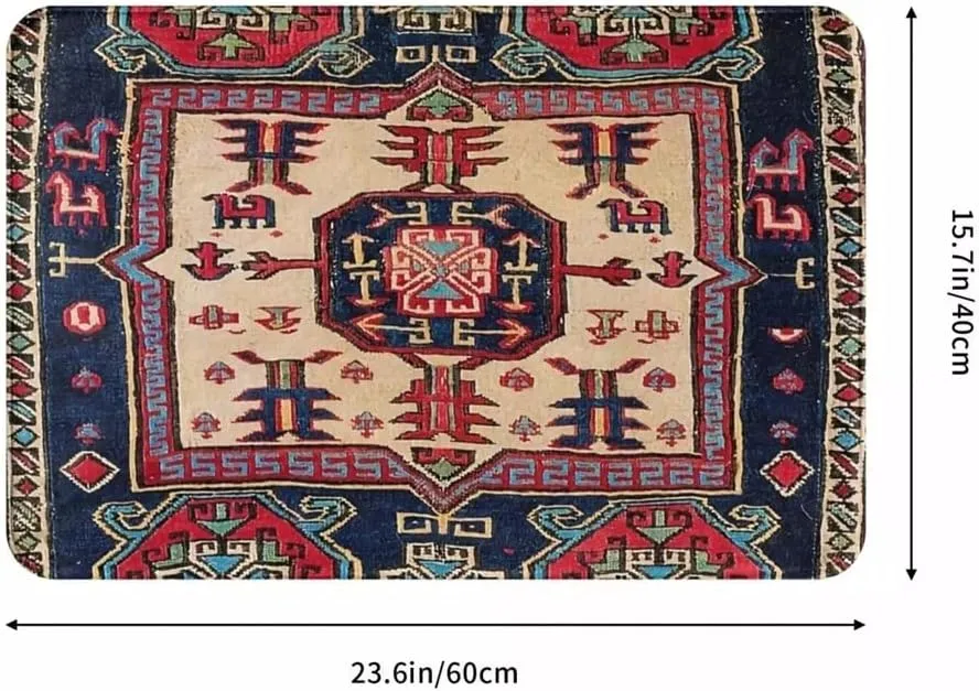 Oriental Rug Art Culture Non-Slip Doormat Living Room Mat Bag Face Floor Carpet Entrance Door Rug Home Decorative