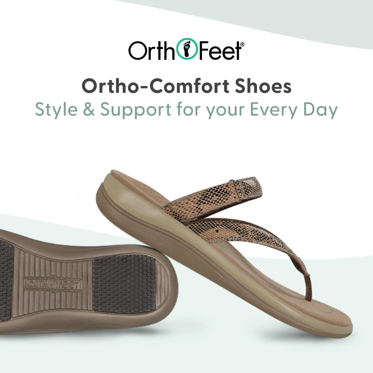 Orthofeet Women's Orthopedic Fabric Gaya Flip Flop Sandals