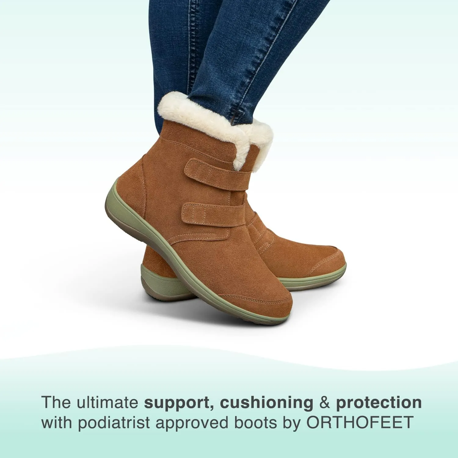 Orthofeet Women's Orthopedic Suede Florence Boots