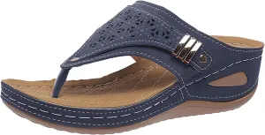 Orthopedic Sandals for Women Arch Support Wedge Flip Flops Summer 2025 Comfortable Dressy Casual Beach Slippers