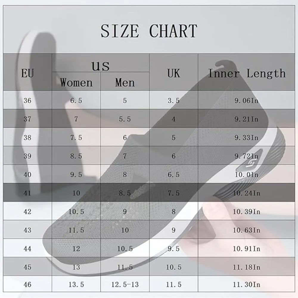 Orthowalkway Womens Shoes, Spring Summer Orthopedic Arch Support Mesh Breathable Cut-Out Soft Sneakers Breathable and Comfortable