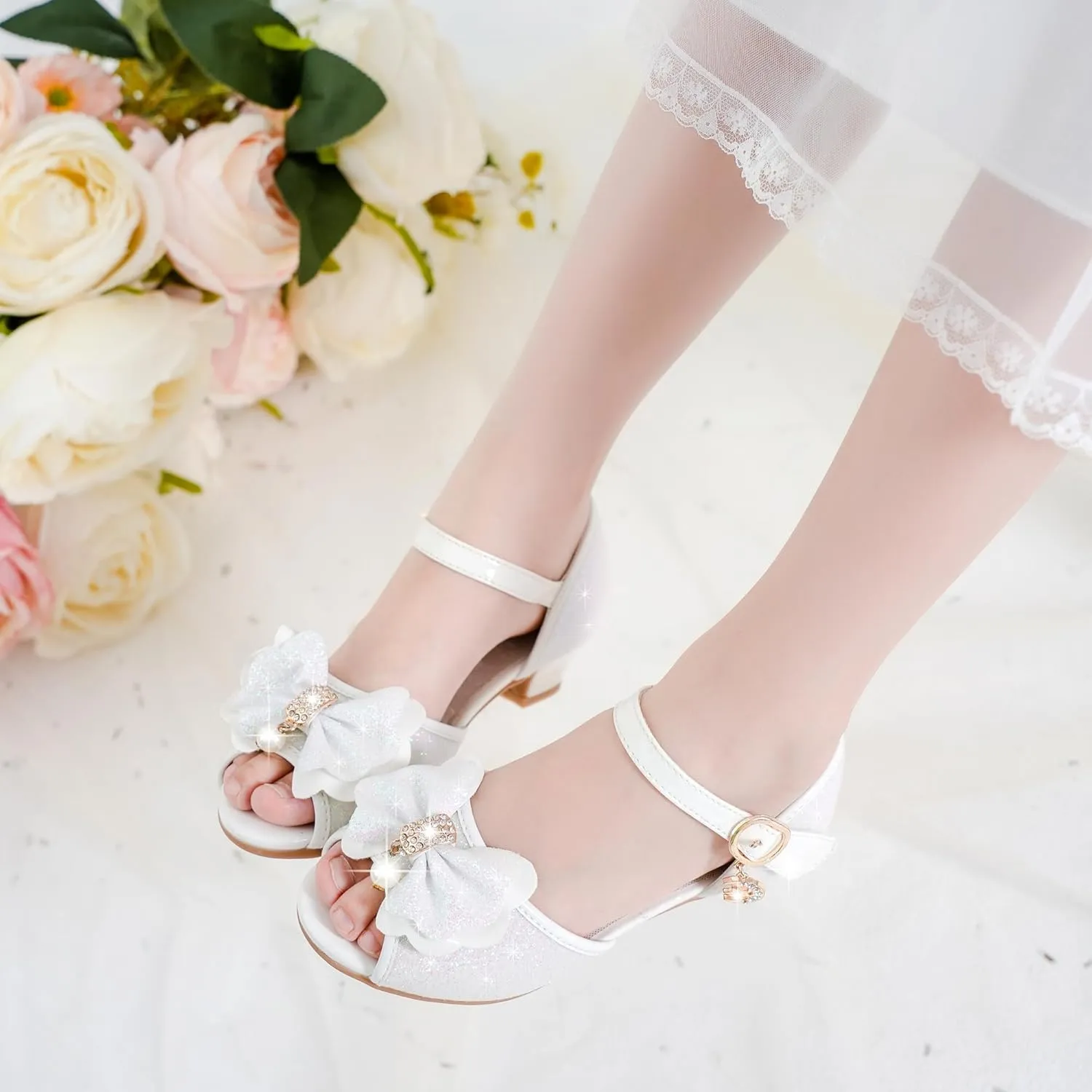 Osinnme Toddler Little Big Kid Girls Wedding Sandals