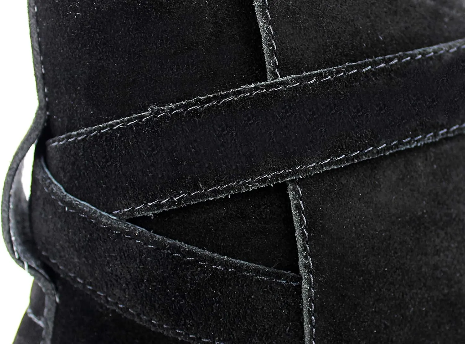 OSSTONE Dress Boot for Men Leather Chukka Designer Boots Casual Heel Shoes Buckle JY005