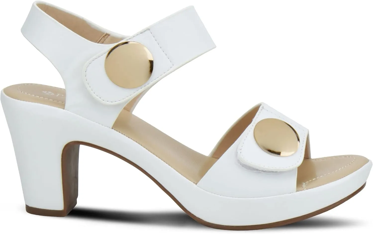 PATRIZIA Spring Step Dade Sandals for Women - Ladies Casual Platform Sandal with Hook and Loop - Slip-On Womens Sandals for Any Event