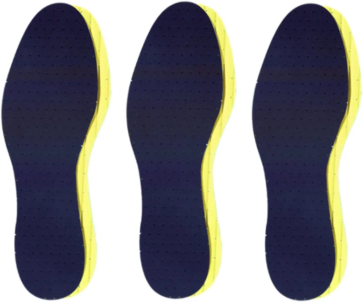 Pedag Soft | Fabric Covered Latex Foam Insoles | Lemon Scented | US Women 8 /EU 38 | 3 Pair