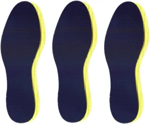 Pedag Soft | Fabric Covered Latex Foam Insoles | Lemon Scented | US Women 8 /EU 38 | 3 Pair