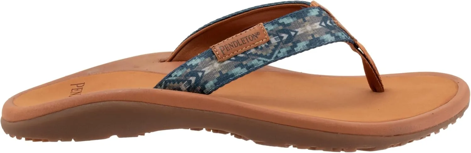 PENDLETON Men's Sandals with Cushioned EVA Insole Pattern, Microfiber Lining, Flexible Rubber Sole, 1/2" Heel