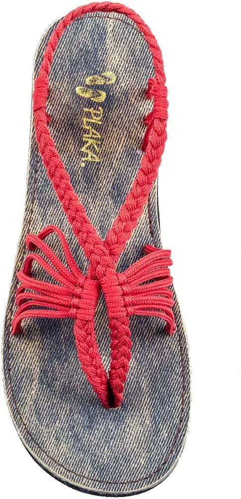Plaka Seashell Comfortable Womens Sandals | Strappy Sandals for Women Dressy Style Perfect for Beach Walk and Poolside