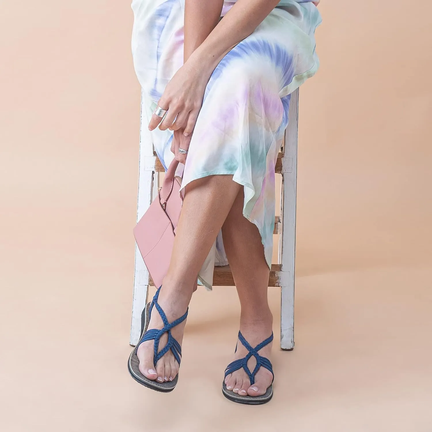 Plaka Seashell Comfortable Womens Sandals | Strappy Sandals for Women Dressy Style Perfect for Beach Walk and Poolside