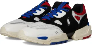 POLO RALPH LAUREN Men's Suede Leather Mesh-Polo Jgr Pp-Sneakers-Low Top Lace