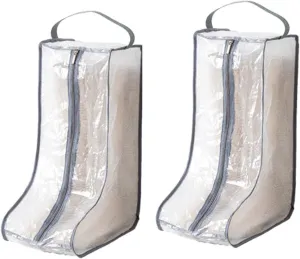 Portable Women Tall/Short Boots Storage Bags - 2 Packs Waterproof Tall/Short Boot Carry Bag for Travel and Daily Use