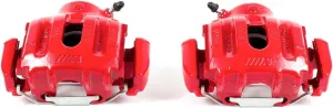 Power Stop Front S3404 Pair of High-Temp Red Powder Coated Calipers For BMW M3 1994-1999, BMW M5 1991-1993, BMW Z3 1998-2002 [Model Specific]