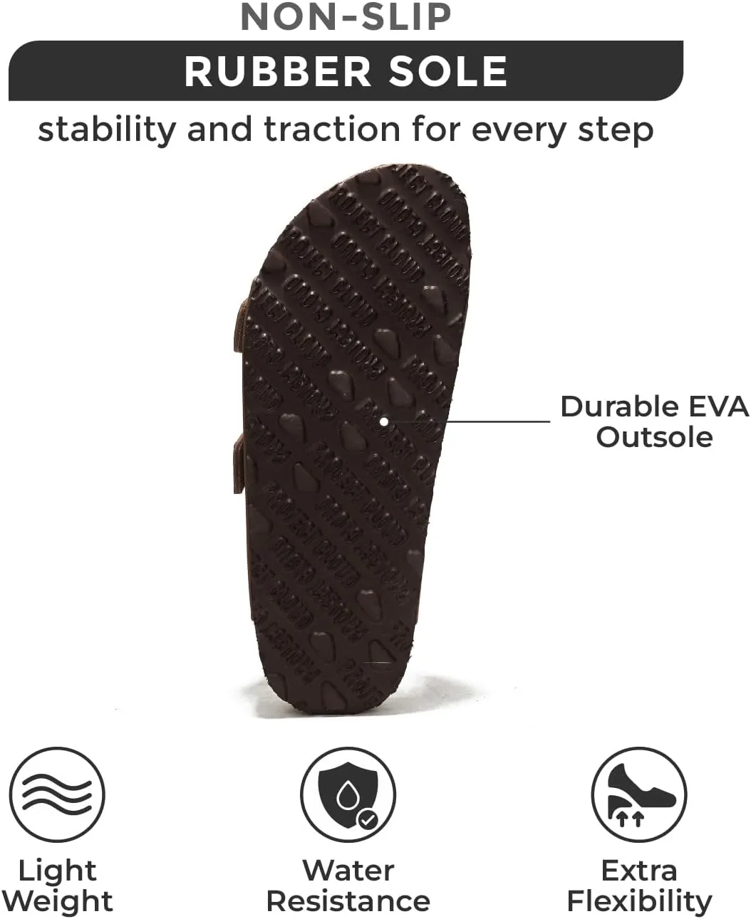 Project Cloud Genuine Leather Flat Sandals Women Beach Essentials Womens Sandals Memory Foam Vacation Essentials Slides for Women Footwear (Venita)