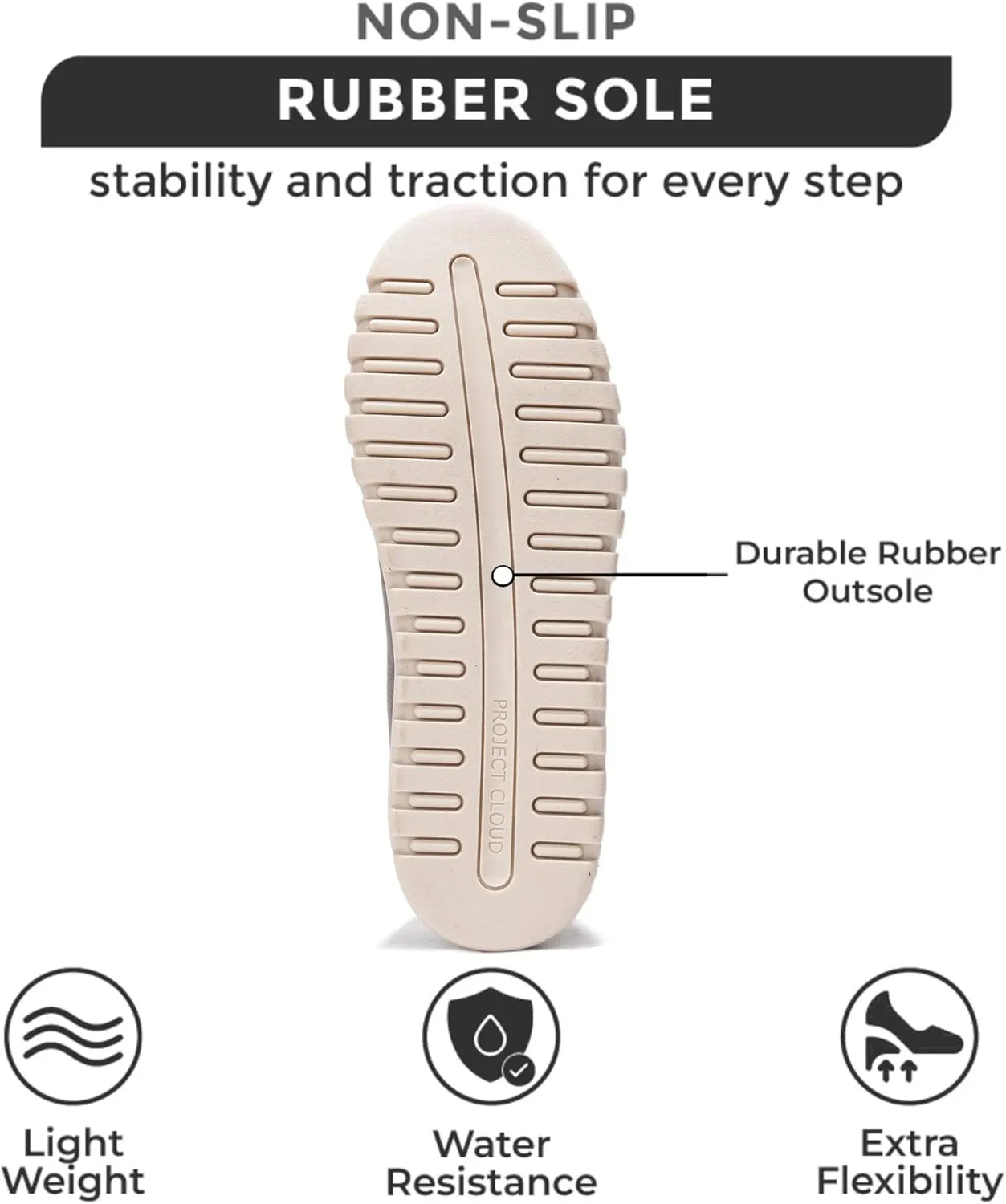 Project Cloud Genuine Leather Loafers for Women - Memory Foam Womens Shoes - Non Slip Spring Loafers Flexible Sole - Fashion Shoes for Women 2025 (Filide)