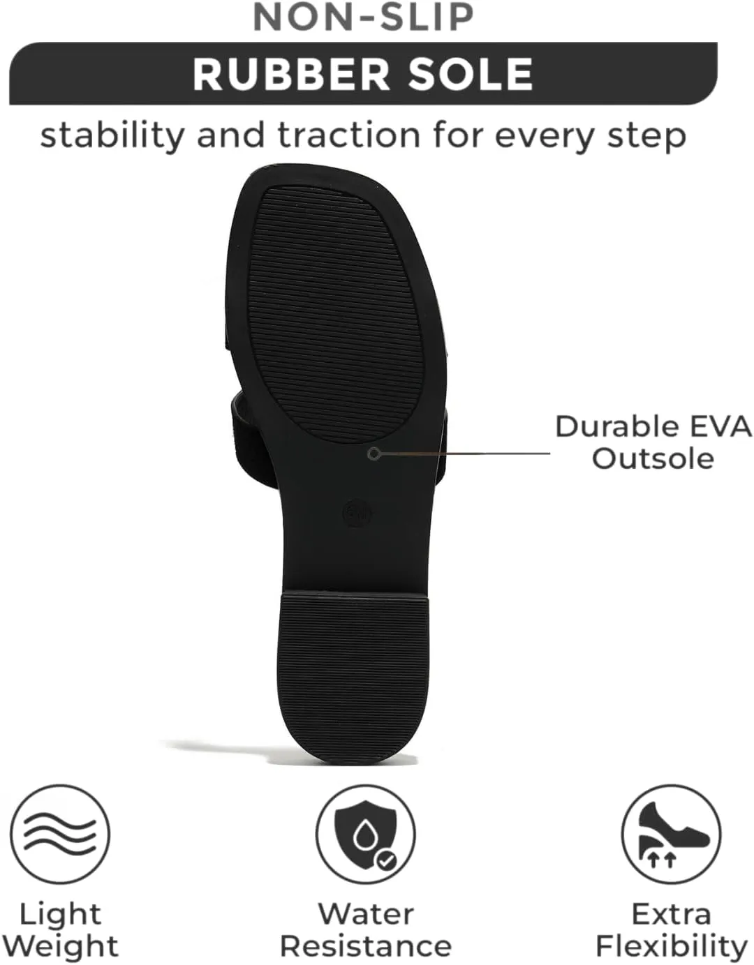 Project Cloud Genuine Leather Summer Sandals for Women 2025 - Comfortable Memory Foam Insole Slides and Non Slip Fashion Flat Womens Sandals (Jannel)