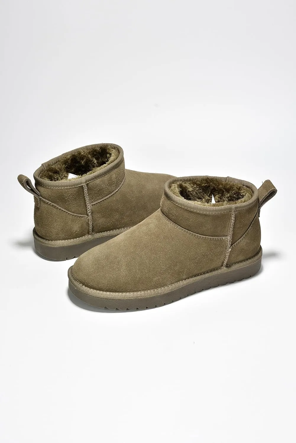 Project Cloud Genuine Suede Ankle Boots for Women - Water Resistant with Memory Foam Insole Winter Boots for Women - Trending Shoes & Comfortable Women's Ankle Boots (Hippy)