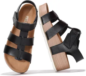 Project Cloud Platform Sandals Women - Comfortable Memory Foam Insole Ladies Wedges - Non Slip & Lightweight Strap Wedge Sandals for Women 2025 (Phased)