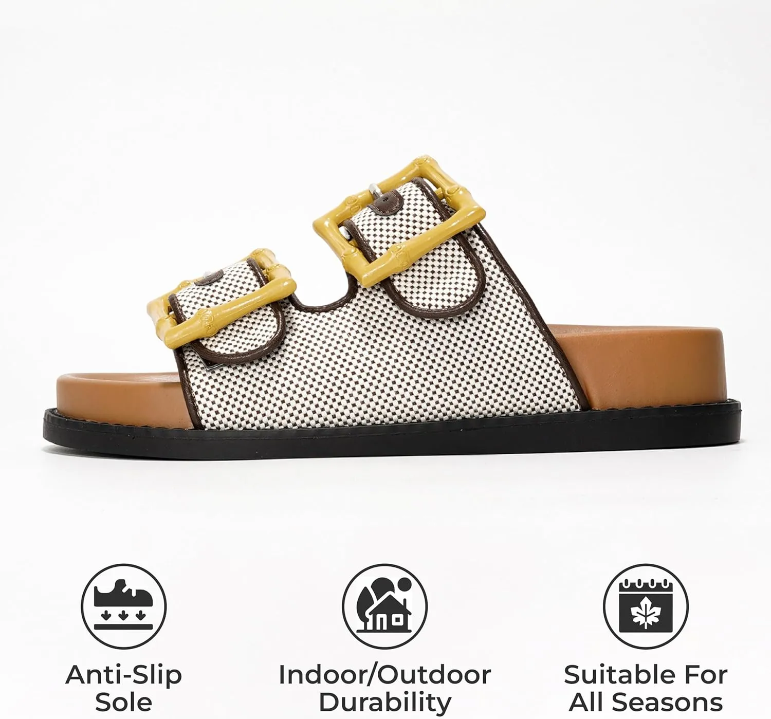 Project Cloud Platform Sandals Women Footwear - Comfortable Summer Slides Memory foam Insole with Adjustable Straps - Casual Wear Womens Sandals (Sharl)
