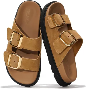 Project Cloud Platform Summer Sandals for Women 2025 - Comfortable and Adjustable Straps Summer Slides with Memory Foam Insole - Non-Slip Casual Womens Sandals