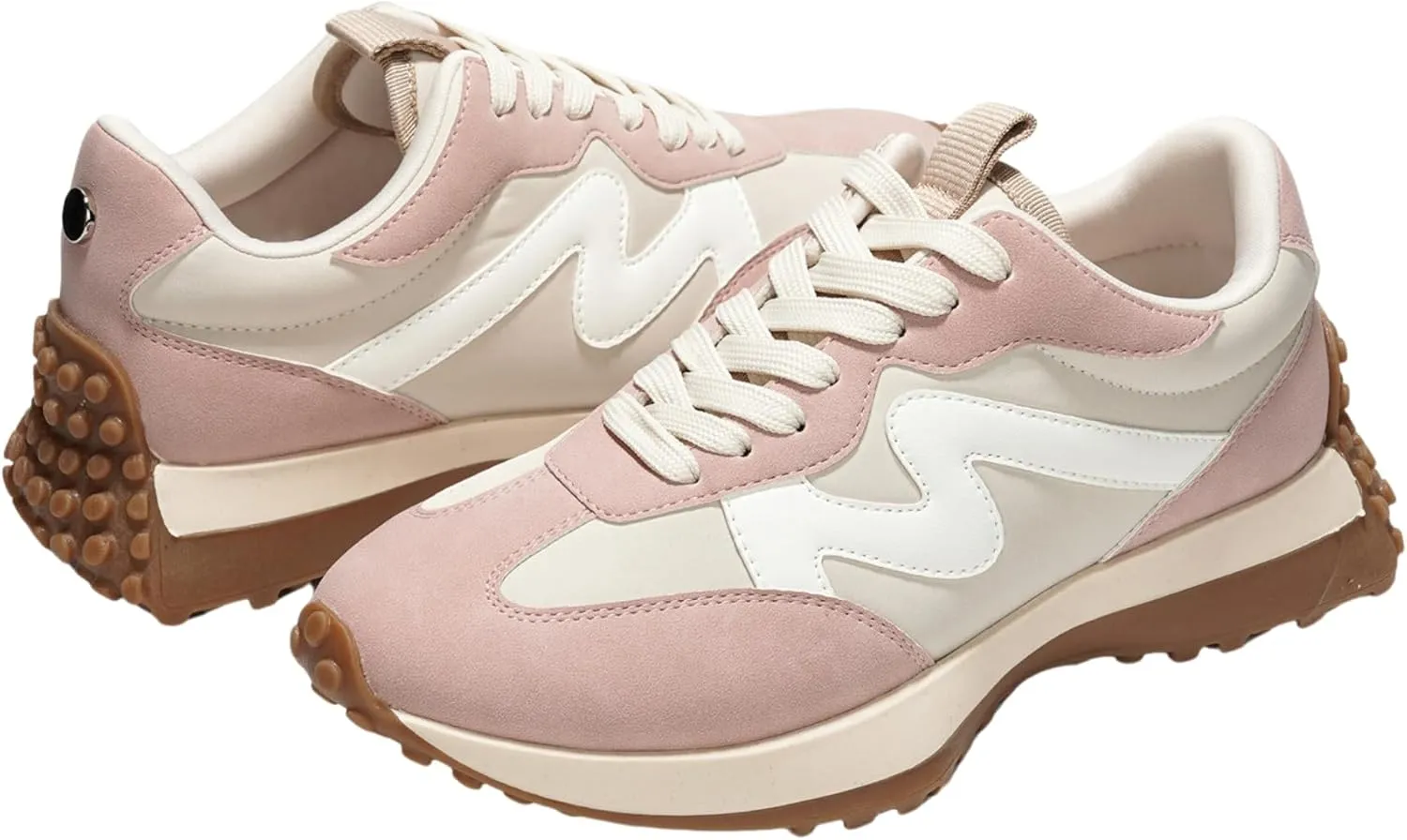 Project Cloud Trendy Sneakers for Women - Memory Foam and Non-Slip Comfortable Casual Ladies Shoes for Womens Fashion Sneakers - Lightweight Lace-up Shoes (Lecco)