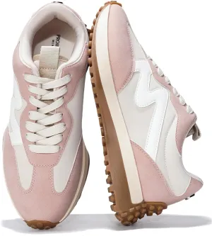 Project Cloud Trendy Sneakers for Women - Memory Foam and Non-Slip Comfortable Casual Ladies Shoes for Womens Fashion Sneakers - Lightweight Lace-up Shoes (Lecco)