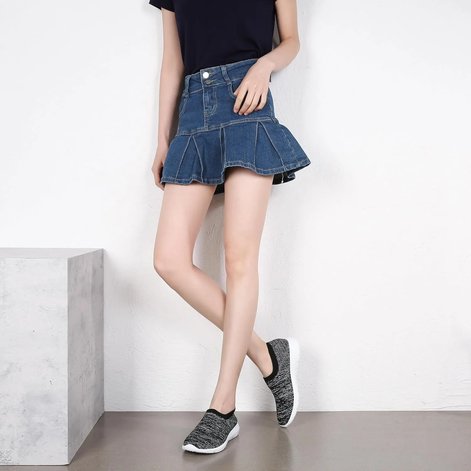 Pt&Hq Comfortable Tennis Running Shoes for Women Lightweight and Slip On Sneakers Casual Women's Walking Shoes