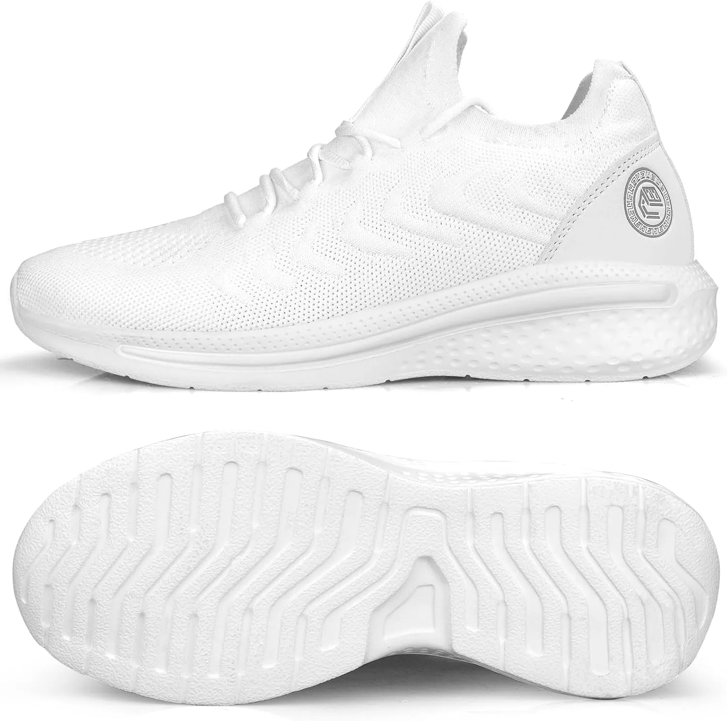 Pujcs Men Sneakers Lightweight Running Shoes for Men Slip on Walking Shoes Mesh Comfortable Atheletic Shoes for Tennis Gym Workout