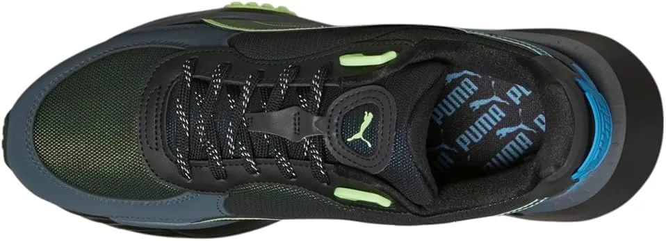 PUMA Mens Wild Rider Ls Lace Up Sneakers Shoes Casual - Black