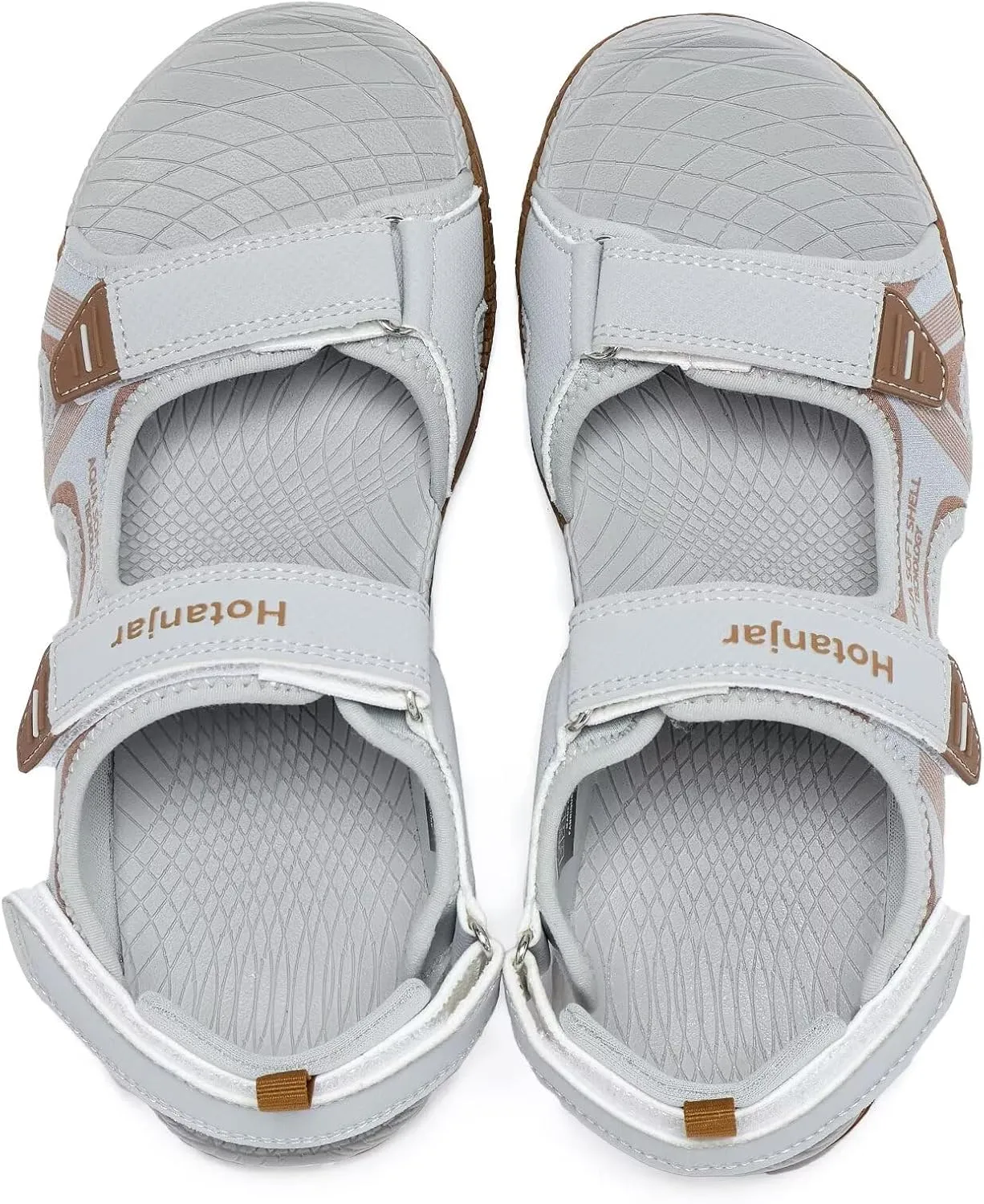 QUANDELI Men's Sport Sandals, Open Toe Water Sandals with Arch Support Waterproof Lightweight Casual Athletic Sandals for Outdoor Beach Travel Summer