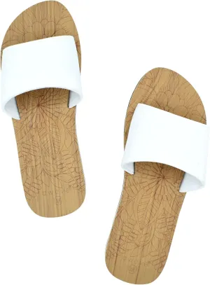 Qwave Womens Slides - Boho Style - 4 Color Options - Comfortable Slides Shoes for Women - Flat Ladies Sandals