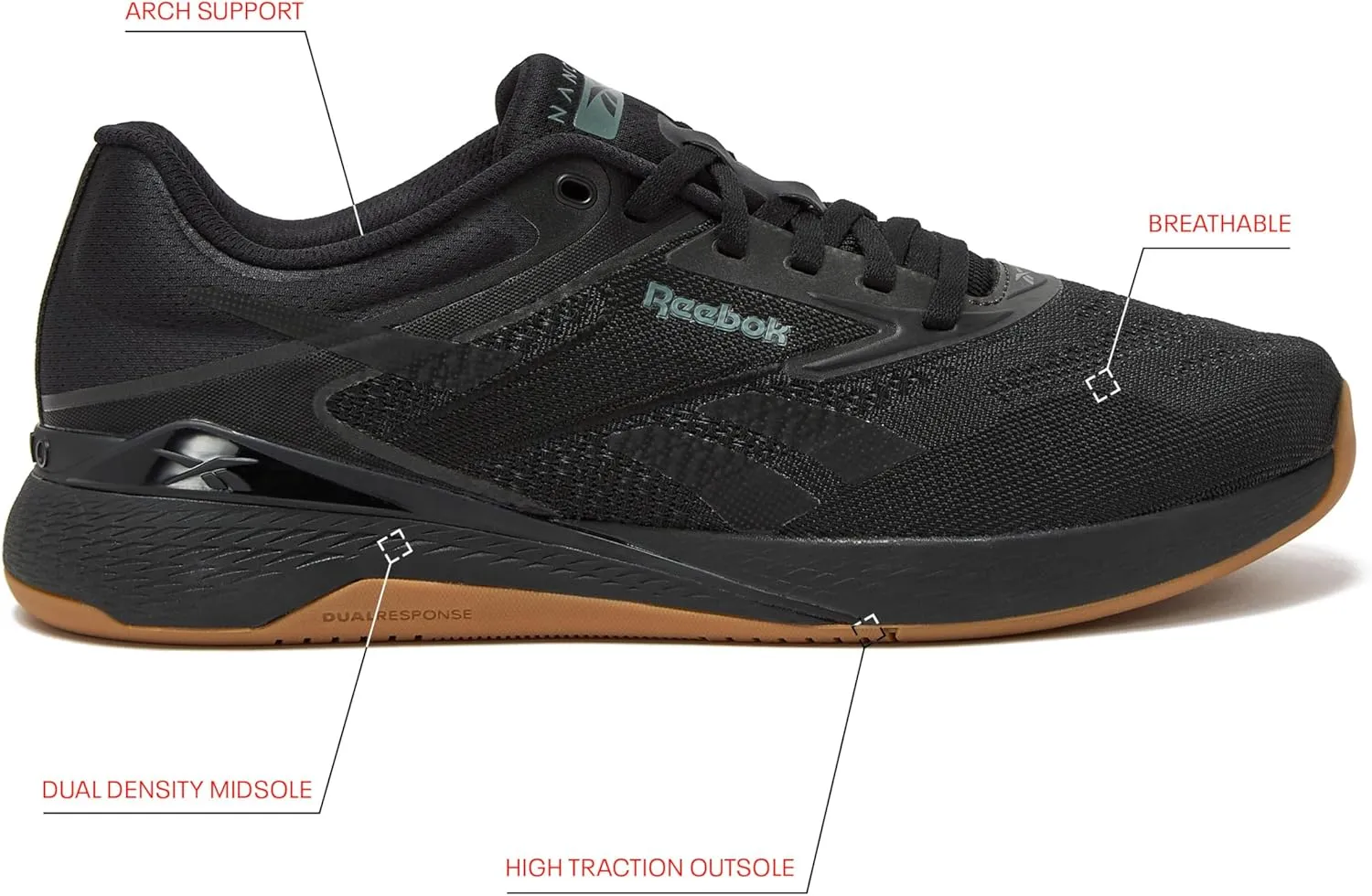 Reebok Nano X5 Mens Shoes, Training and Light Running Sneakers for Men