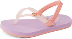 Reef Girls Little Charming Flip-Flop, Lavender/Coral, 11 Kid