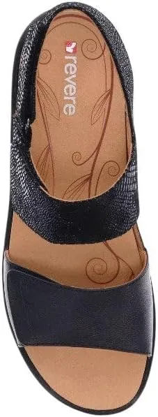 Revere Como Women’s Sandals with Back Strap - Premium Leather, Adjustable Fit, Orthotic-Friendly, Shock-Absorbing - Stylish & Comfortable for Travel & Daily Wear