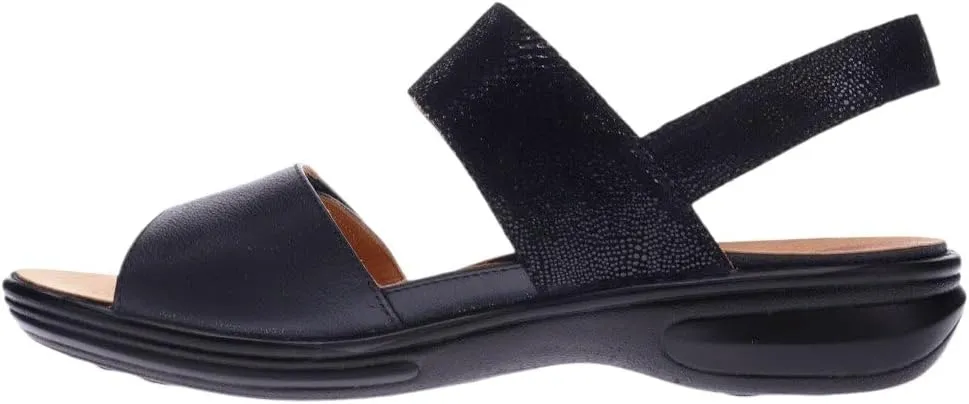 Revere Como Women’s Sandals with Back Strap - Premium Leather, Adjustable Fit, Orthotic-Friendly, Shock-Absorbing - Stylish & Comfortable for Travel & Daily Wear
