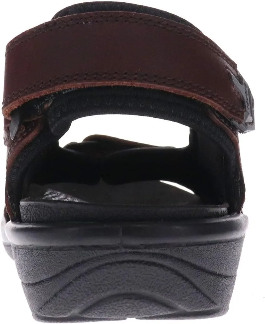 Revere Montana Men's Leather Sandals – Superior Comfort with Adjustable Fit and Orthotic-Friendly Design