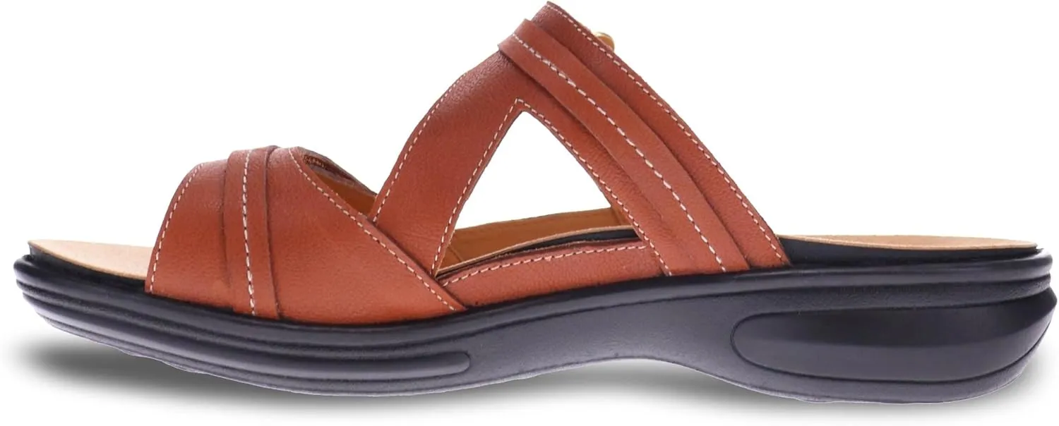 Revere Rio Women's Slide Sandals - Luxurious Leather with Superior Arch Support and Fully Adjustable Fit