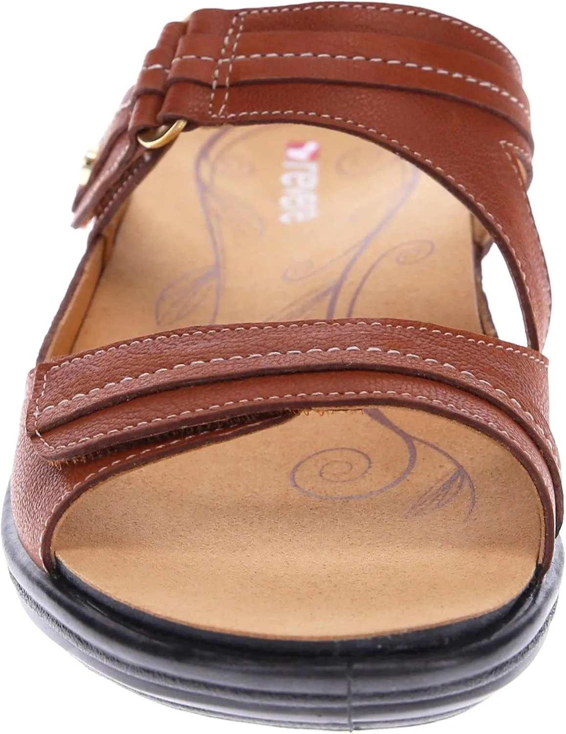 Revere Rio Women's Slide Sandals - Luxurious Leather with Superior Arch Support and Fully Adjustable Fit