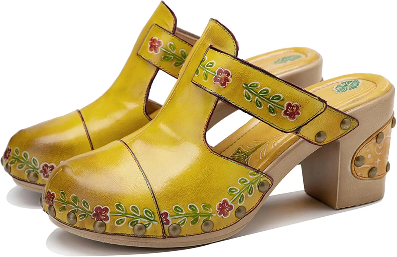 Riutiru Women's Handmade Vintage Ethnic Style Lambskin Sandals and Slippers - Fashion and lightweight Suitable for Any Occasion